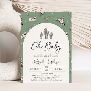 Sage Southwest Baby Shower-inbjudan Inbjudningar