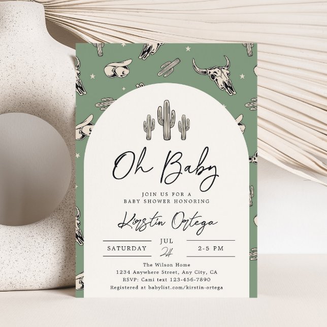 Sage Southwest Baby Shower-inbjudan Inbjudningar (Skapare uppladdad)