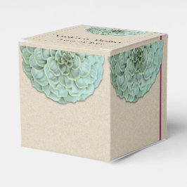 Sage Succulding Wedding Favor Box Presentaskar