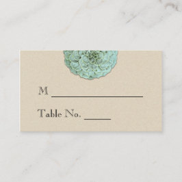 Sage Succulous Bröllop Place Cards Placeringskort