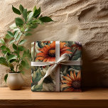Sage Terracotta Botanical Floral Bridal Shower  Presentpapper<br><div class="desc">Complete your celebration with this elegant botanical wrapping paper featuring a warm sage green and terracotta floral pattern. Designed to coordinate seamlessly with the matching bridal shower stationery collection, this gift wrap adds a cohesive and elevated touch to your event presentation. The full-coverage floral design offers a rich, organic look...</div>