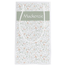 Sage Watercolor Vildblomma Floral Anpassat Namn
