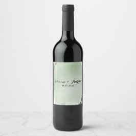 Sage Whisper Botanisk Vinflaska Etikett