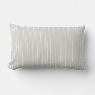 Sagegrå krämrandig minimalistisk mönster lumbarkudde