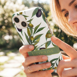 Sagegrön akvarell fransk landsbygd olivmönster