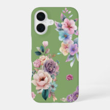 Sagegrön Blommig