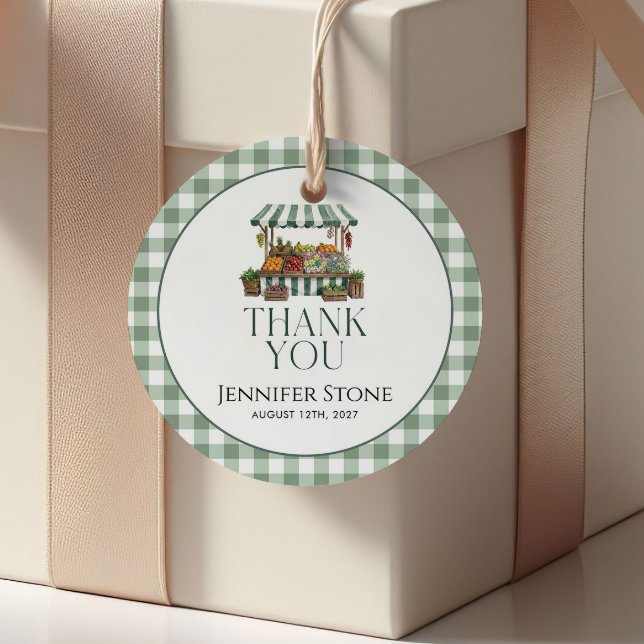 Sagegrön bröllopsdusch gåvor etiketter (Skapare uppladdad)