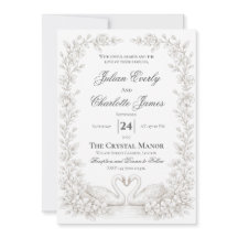 Sagegrön bröllopsinbjudanBröllopsträdgårdsinbjudan