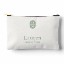 Sagegrön | Bröllopsmonogram Brudtjänstegåva