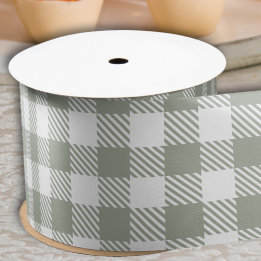 Sagegrön Buffalo-rutig gingham-rutig country