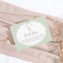 Sagegrön dumma gås Coquette Baby Shower