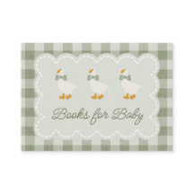Sagegrön Gingham Buffalo-rutig Baby Shower-linnety
