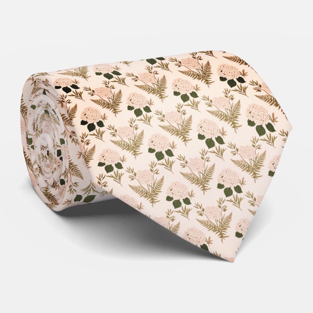 Sagegrön Hortensia & Ormbunke Slips (Rullad)