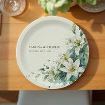 Sagegrön Liljedal Elegant Blommig Bröllop