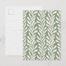 Sagegrön Minimal Modern Organisk Sjöalgs-