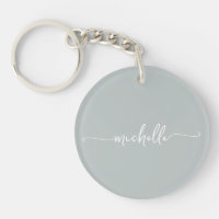 Sagegrön minimalistisk monogramnamnsskrift