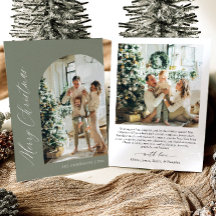 Sagegrön minimalistisk välkomstbåge Foto God Jul