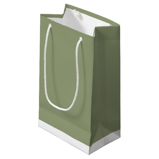 Sagegrön Neutral Elegant Enfärgad Enkel Färg (Framsidan Vinklad)
