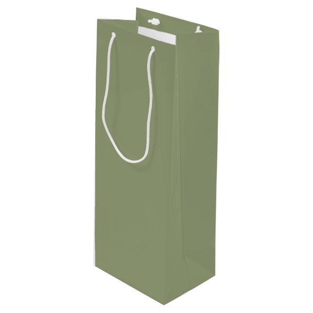 Sagegrön Neutral Elegant Enfärgad Enkel Färg (Framsidan Vinklad)
