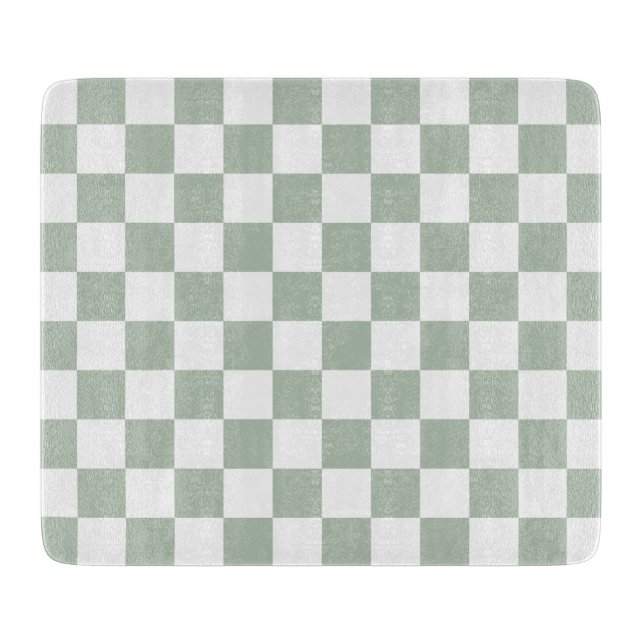 Sagegrön och vit rutig  (Framsidan)