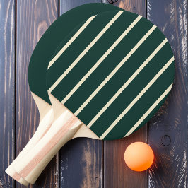 Sagegrön randig och enfärgad pingisracket