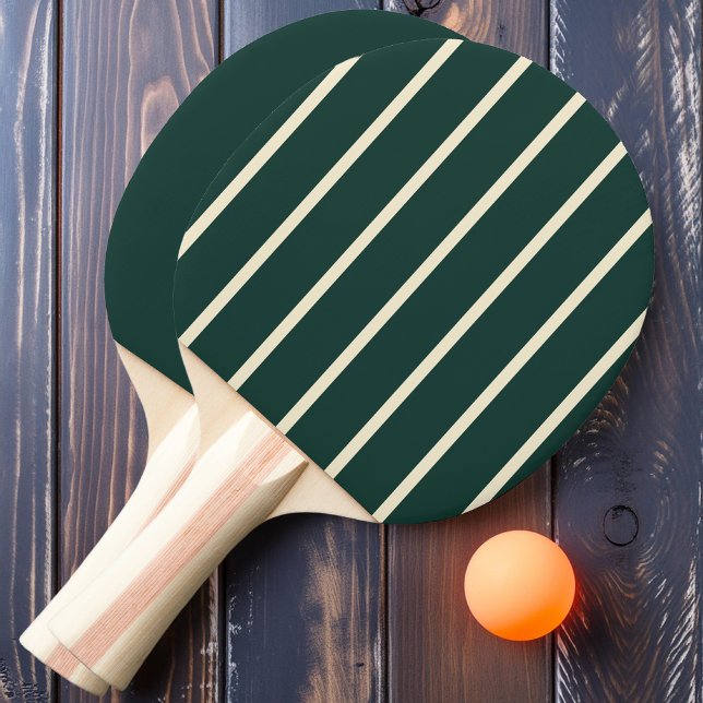 Sagegrön randig och enfärgad pingisracket (Skapare uppladdad)