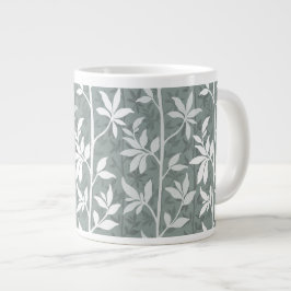 Sagegrön Skogsluft Modern Botanisk Jumbo Mugg