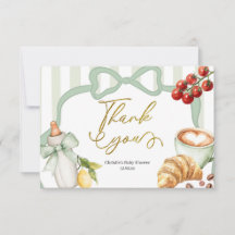 Sagegröna Coquette-ränder Italien Ciao Baby