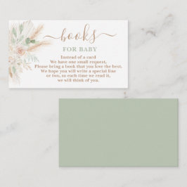 Sagegröna tropiska böcker för babyflicka-kort tilläggskort