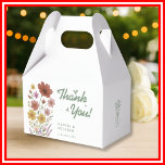 Sagegröna Vildblommor Bröllop Tack Presentaskar<br><div class="desc">Sagegröna vildblomsbröllop - Tacksamhällighetslådor | Rustika botaniska blomsterlådor</div>