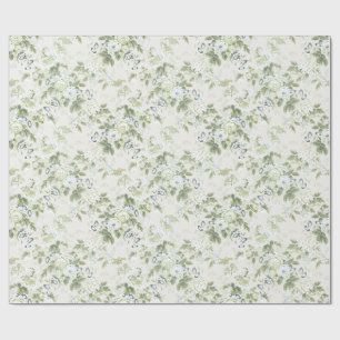 Sagegrönt engelskt chintz-inpackningspapper, Cabba Presentpapper
