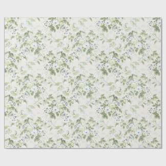 Sagegrönt engelskt chintz-inpackningspapper, Cabba Presentpapper