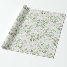 Sagegrönt engelskt chintz-inpackningspapper, Cabba