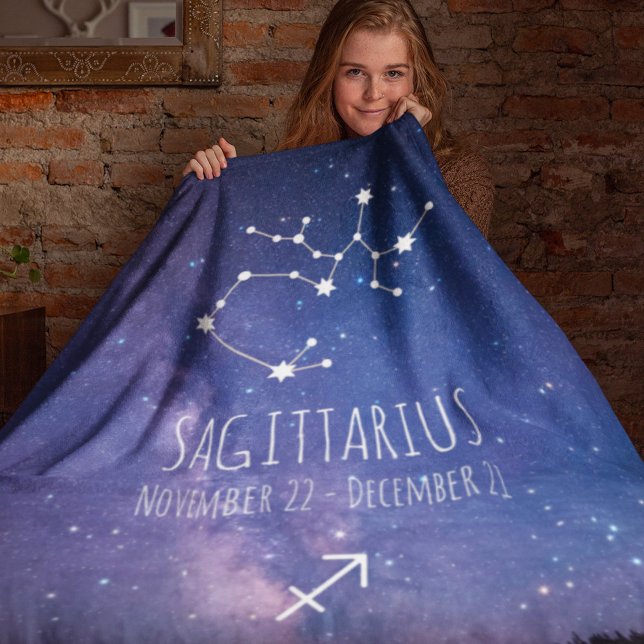 Saggitarius | Personlig Zodiac Constellation Fleecefilt (Skapare uppladdad)