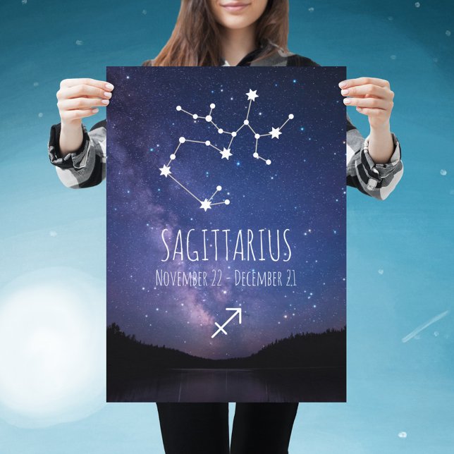 Saggitarius | Personlig Zodiac Constellation Poster (Skapare uppladdad)