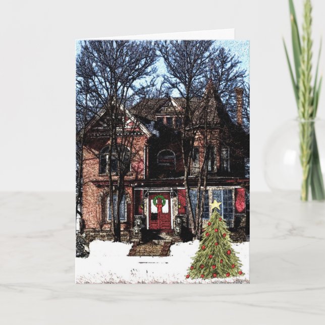 Saginaw-julkort Helgkort (Framsida)