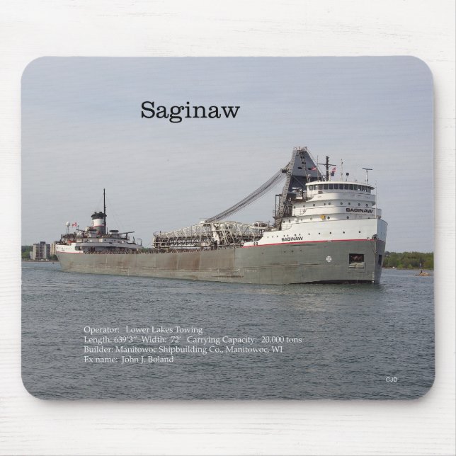 Saginaw mousepad musmatta (Framsidan)