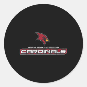 Saginaw Valley State Svsu Cardinals Large Runt Klistermärke
