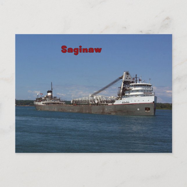 Saginaw-vykort Vykort (Framsida)