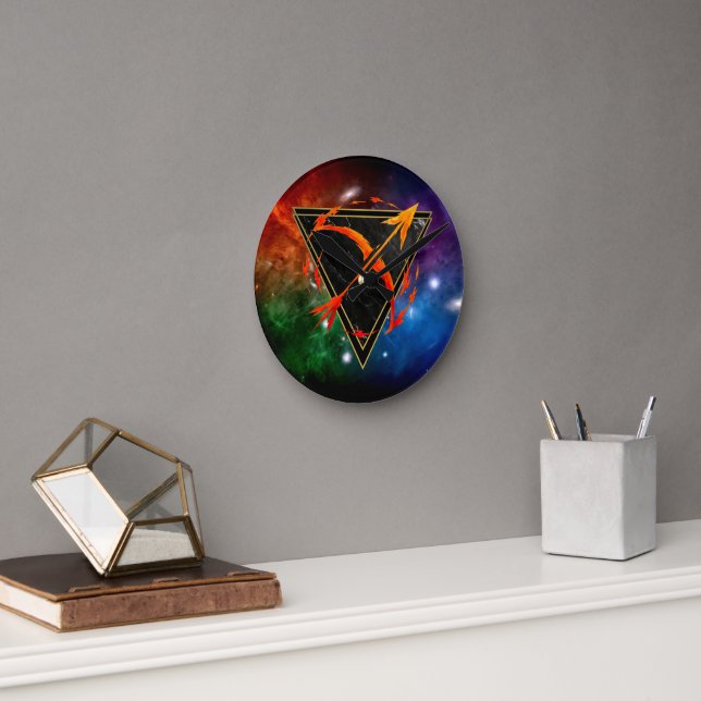 Sagittaire Zodiaque Cadeau Astrologie Rund Klocka (Kontor)