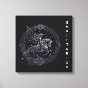 Sagittarius-22-21 november canvastryck