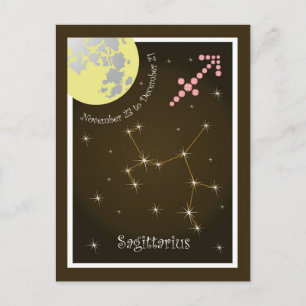 Sagittarius 23-21 december Postkarte Vykort