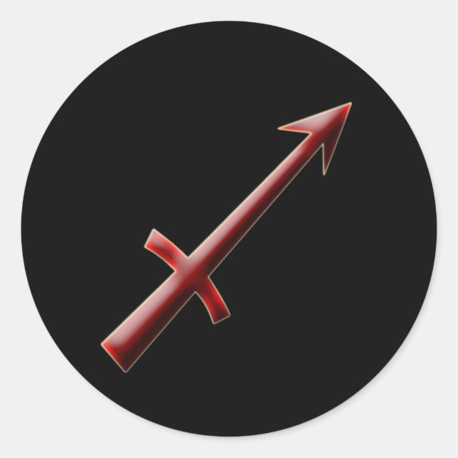 Sagittarius #2 runt klistermärke (Framsida)