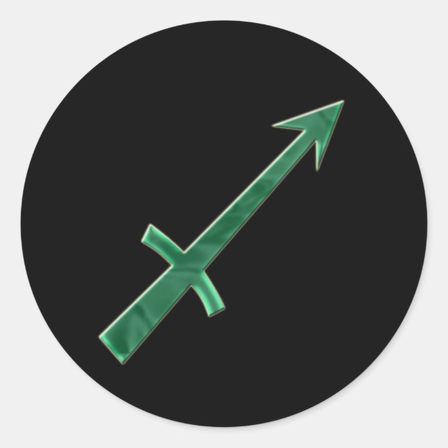 Sagittarius #3 runt klistermärke (Framsida)