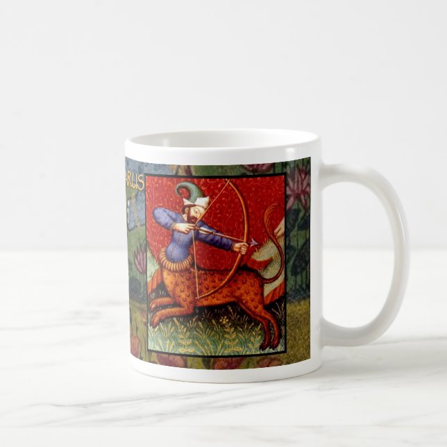 Sagittarius Ancient Zodiac Sign Astrology Kopp/ Mu Kaffemugg (Höger)