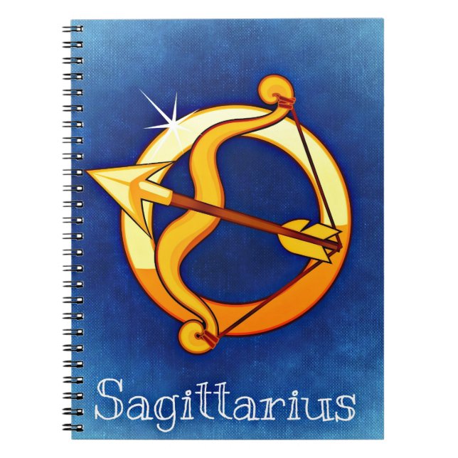 Sagittarius Anteckningsbok Med Spiral (Framsidan)