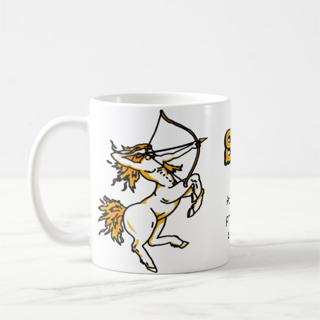 Sagittarius Archer-brandskylten från mugg (Vänster)