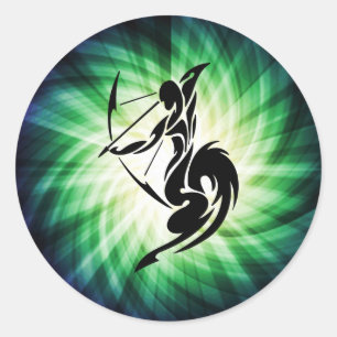 Sagittarius; Archer Runt Klistermärke