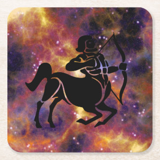 sagittarius archer underlägg papper kvadrat