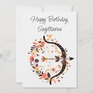 Sagittarius Archer Zodiac Boho-platta födelsedagsk